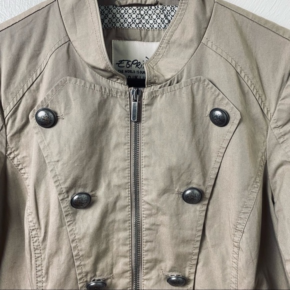 Esprit Jacket.  Tan.  Sz  8. - Picture 3 of 16